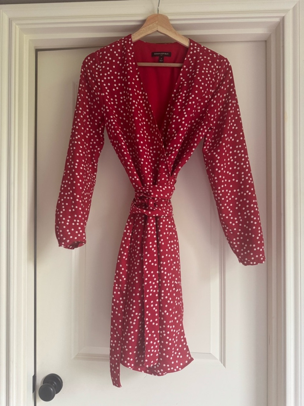 Banana Republic Red Polka Dot Dress